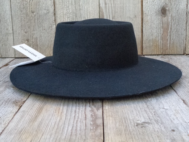Kringszaag, zwarte hoed, Heisenberg/Walter White-hoed, pet in Breaking Bad- stijl, 100% wollen vilt, zwart, L